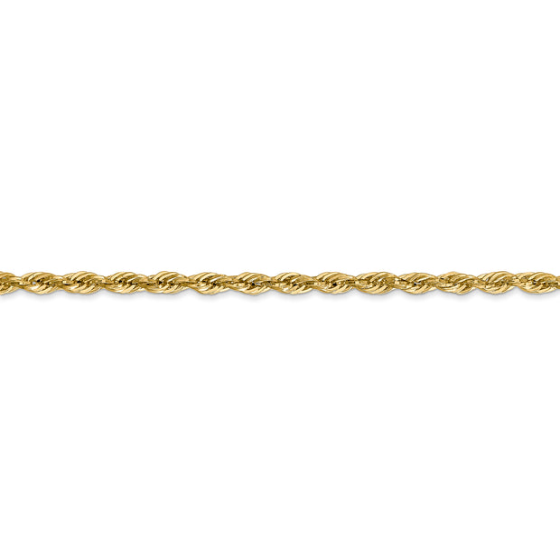 14k 2.8mm 24in Semi-Solid Rope Chain