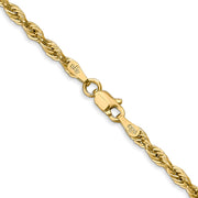 14k 2.8mm 24in Semi-Solid Rope Chain