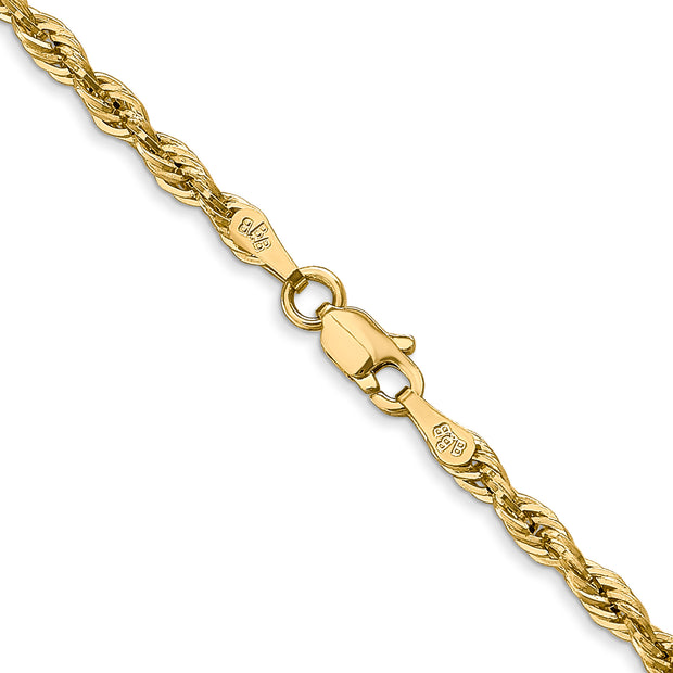 14k 2.8mm 24in Semi-Solid Rope Chain