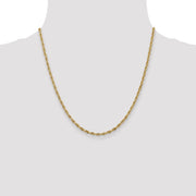 14k 2.8mm 20in Semi-Solid Rope Chain