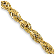 14k 2.8mm 24in Semi-Solid Rope Chain