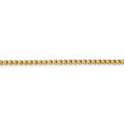 14k 2.45mm 24in Semi-Solid Round Box Chain