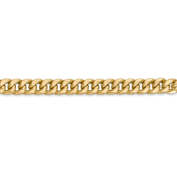 14k 6mm 24in Semi-Solid Miami Cuban Chain