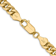 14k 6mm 24in Semi-Solid Miami Cuban Chain