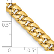 14k 6mm 24in Semi-Solid Miami Cuban Chain