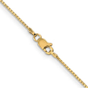 14k 1mm 16in Box Chain