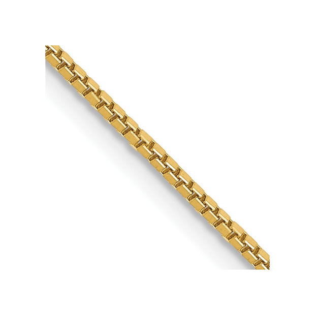 14k 1mm 16in Box Chain