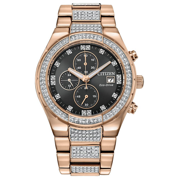 CITIZEN Eco-Drive Quartz Crystal Mens Watch CA0753-55E