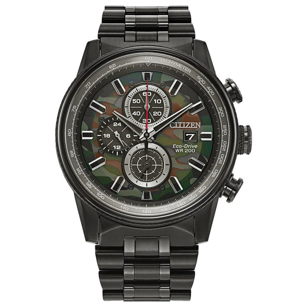 CITIZEN Eco-Drive Quartz Nighthawk Mens Watch CA0805-53X