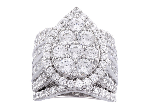 14K White Gold 7.00 CTW Bridal Ring