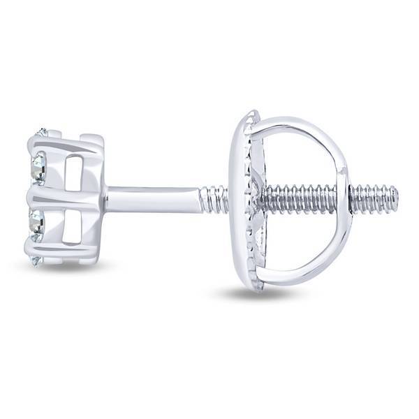 14k white gold 0.25 ctw Diamond Fashion Stud Earrings