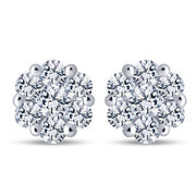 14k white gold 0.25 ctw Diamond Fashion Stud Earrings