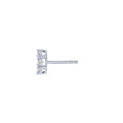 14K WHITE GOLD 1.00 CTW Diamond Flower Earrings