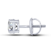 14K White Gold 0.50 Ctw Stud Earrings