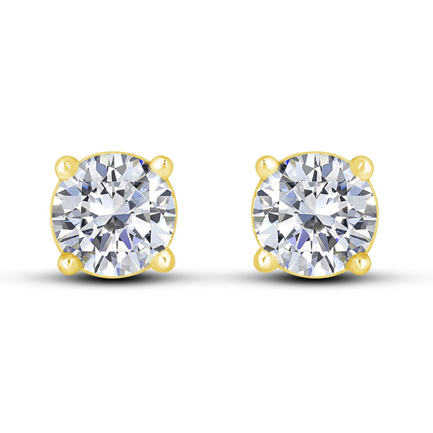 14K  Yellow Gold 0.50 Ctw Stud Earrings