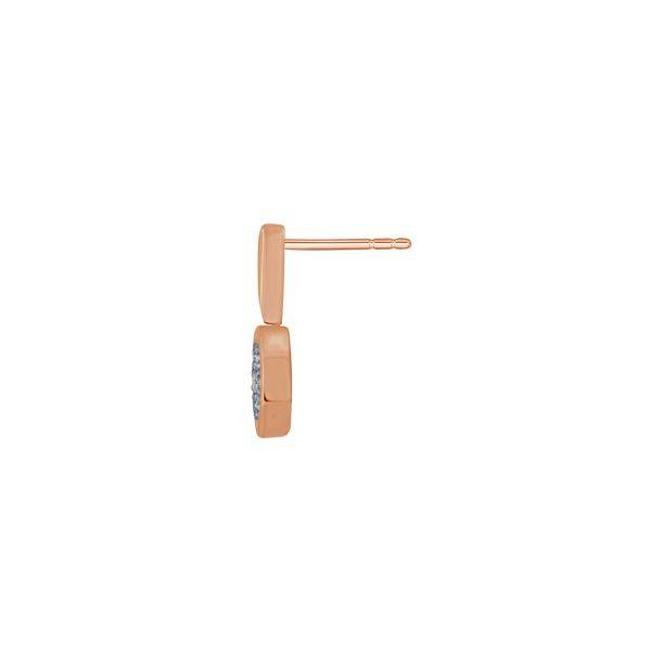 10K Rose Gold 0.50 CTW Diamond Round DROP Earrings