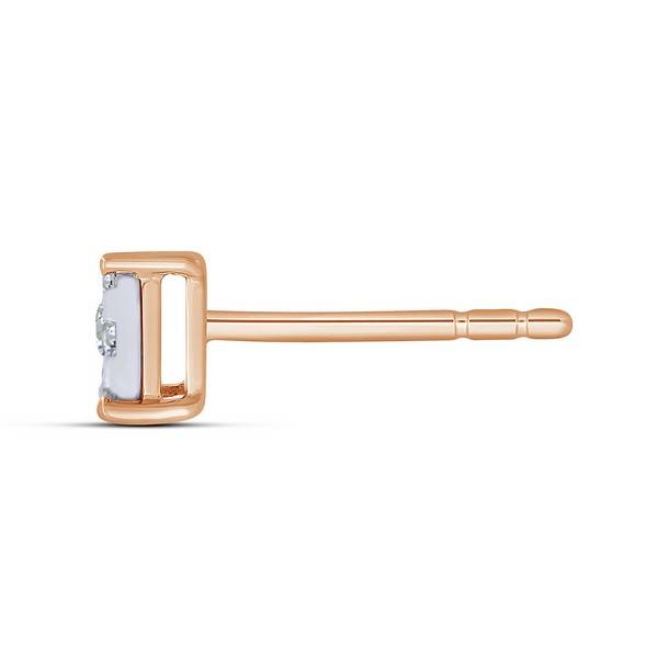 10K Rose Gold 0.25 CTW Composite Stud Earrings