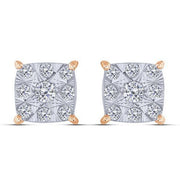 10K Rose Gold 0.25 CTW Composite Stud Earrings
