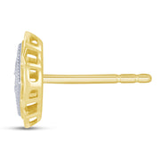 10K YELLOW GOLD 0.05 CTW Fashion Stud Earrings