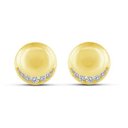 10K Yellow Gold 0.25 Ctw Diamond Round Earring