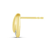 10K Yellow Gold 0.25 Ctw Diamond Round Earring