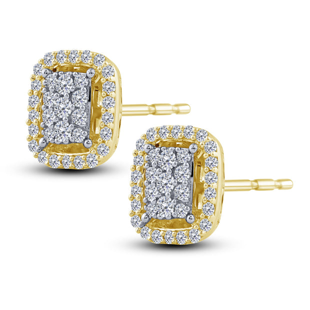 14K Yellow Gold 0.334 ctw Composite Earrings