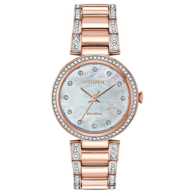 Citizen Eco-Drive Mother-of-Pearl Dial WATCH EM0843-51D