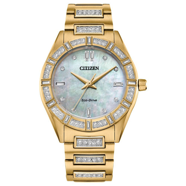 CITIZEN Eco-Drive Quartz Crystal Ladies Watch EM1022-51D
