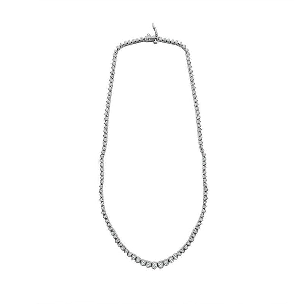 14KT White Gold Lab-Grown 20 CTW Necklace