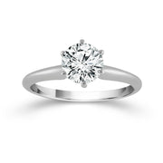 14K White Gold 2.00 Ctw Lab-Grown Round Diamond Ring