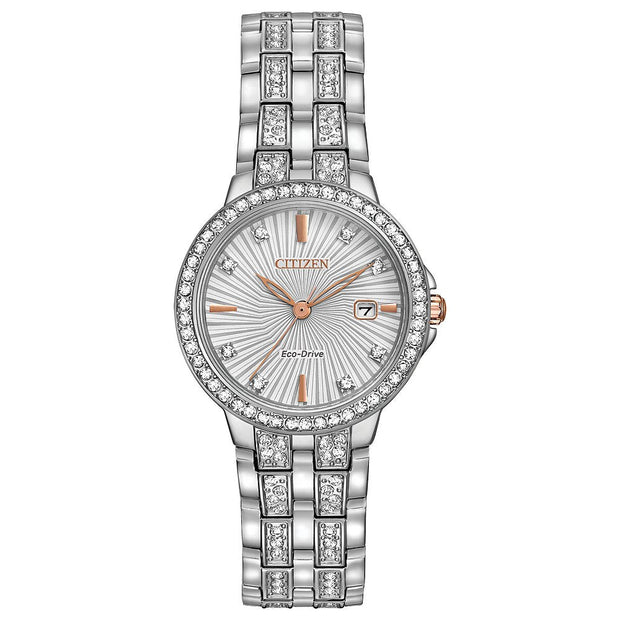 Citizen Eco-Drive Silhouette Crystal Watch EW2340-58A