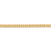 14k 3.9mm 20in Flat Beveled Curb Chain