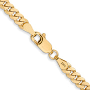 14k 3.9mm 20in Flat Beveled Curb Chain