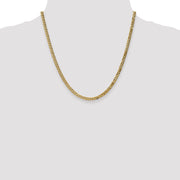 14k 3.9mm 20in Flat Beveled Curb Chain