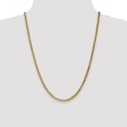 14k 3.9mm 24in Flat Beveled Curb Chain