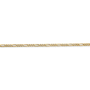 14k 1.8mm 18in Flat Figaro Chain