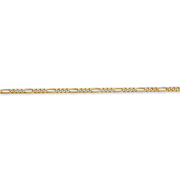 14k 1.8mm 18in Flat Figaro Chain