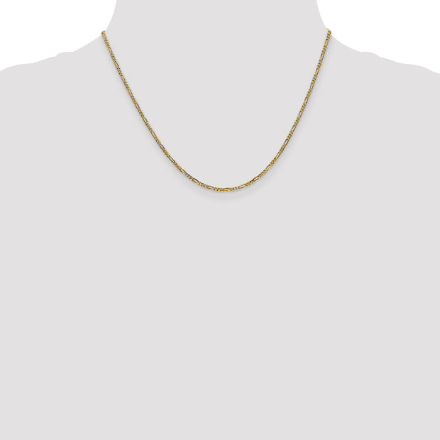 14k 1.8mm 18in Flat Figaro Chain