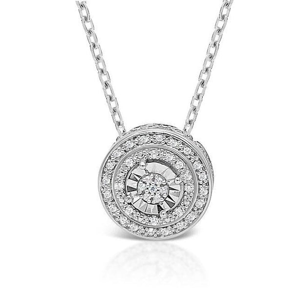 Silver 925 0.125 ctw Fashion Pendant