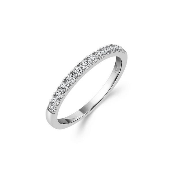 14k White Gold 1.25 ctw Diamond Round Bridal Set