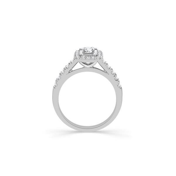 14K White Gold 1.25 ctw Princess Cut Diamond Bridal Set