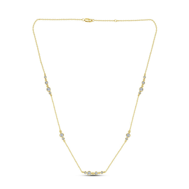 10K Yellow Gold 0.33 Ctw Diamond Necklace