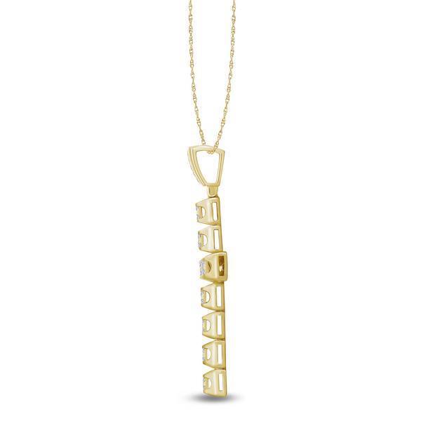 14K Yellow Gold 1.00 ctw Cross Pendant