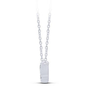 10K ROSE GOLD 0.16 CTW BAR Pendant