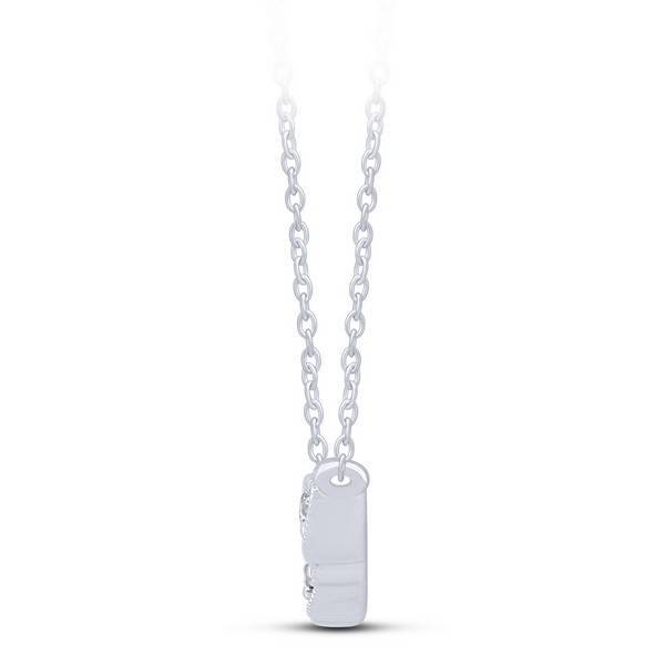 10K ROSE GOLD 0.16 CTW BAR Pendant