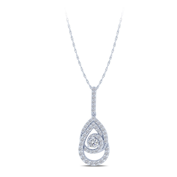 925 Silver 0.33 ctw Diamond Fashion Pendant