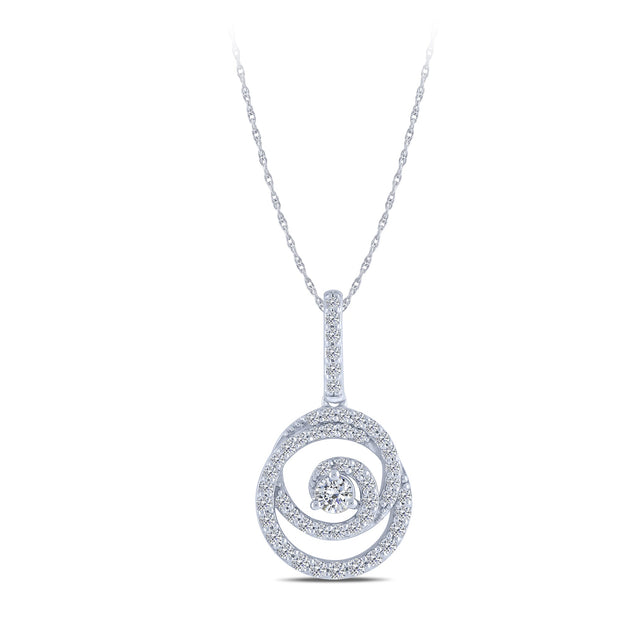 925 Silver 0.33 ctw diamond Fashion Pendant