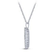 14KWG 2.00 CTW LAB-GROWN DIAMOND HEART PENDANT