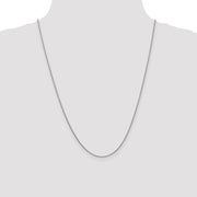 14k WG 1.4mm 24in Round Open Link Cable Chain