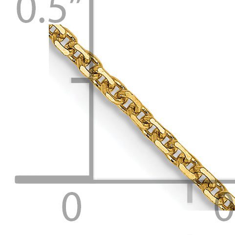 14k 1.45mm 20in Solid D/C Cable Chain